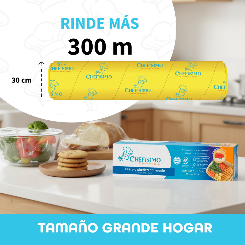 Chefisimo 1 Rollo Emplaye Vitafilm Egapack Cortador 30cm300m